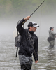 Simms Freestone Wading Jacket with adjustable cuffs and hem for a secure fit.